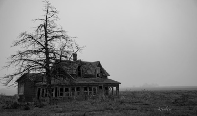 Abandoned and Fog by Kathy Thalman