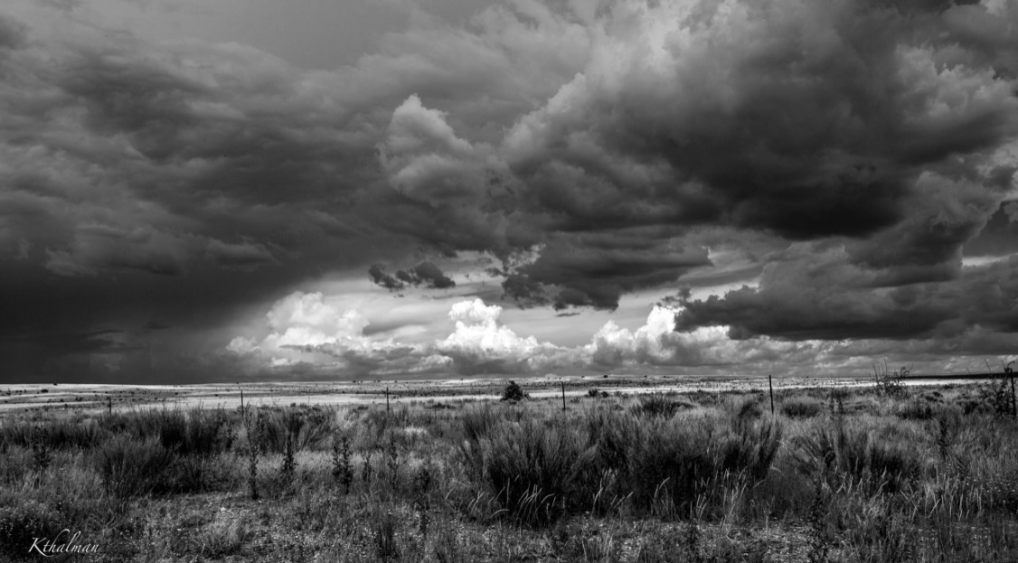 Looking into New Mexico from the Oklahoma Panhandle by Kathy Thalman