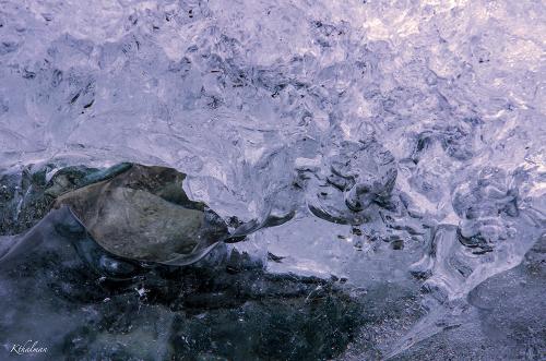 Ice and Stone, Iceland Macro by Kathy Thalman
