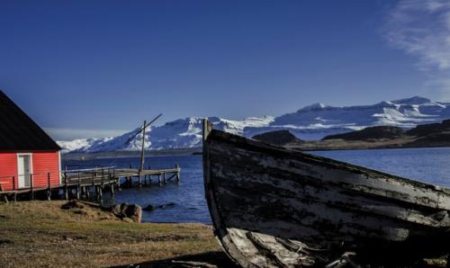 Old Boat in Iceland by Kathy Thalman