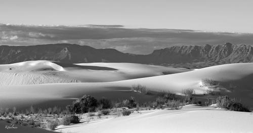 Trying to be Ansel in White Sands by Kathy Thalman