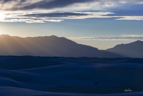 White Sands at Blue Hour by Kathy Thalman